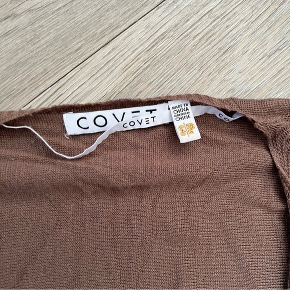 Aritzia Cove Brown Knit Cardigan - Picture 2 of 4